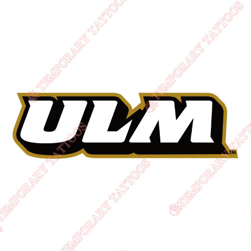 Louisiana Monroe Warhawks Customize Temporary Tattoos Stickers NO.4832